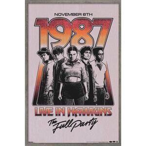 Stranger Things Season 5 Poster 1987 Live In Hawkins Full Party - New 22"x34"